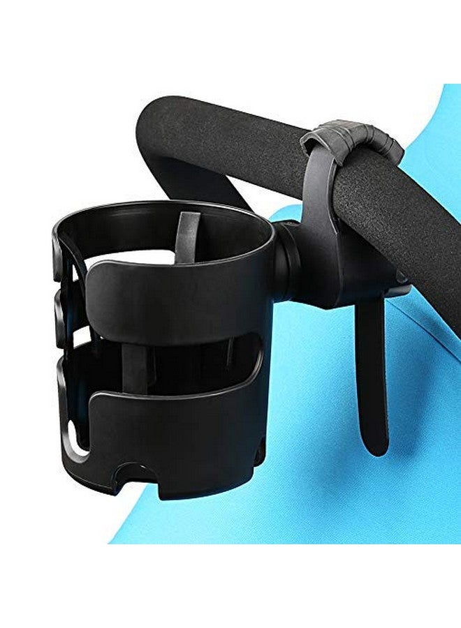 accmor Stroller Cup Holder With Adjustable Strap, 360 Degree Rotatable Universal Cup Holder For Uppababy, Nuna, Doona Stroller, Cup Holder For Stroller, Wheelchair, Walker, Rollator - Image 2