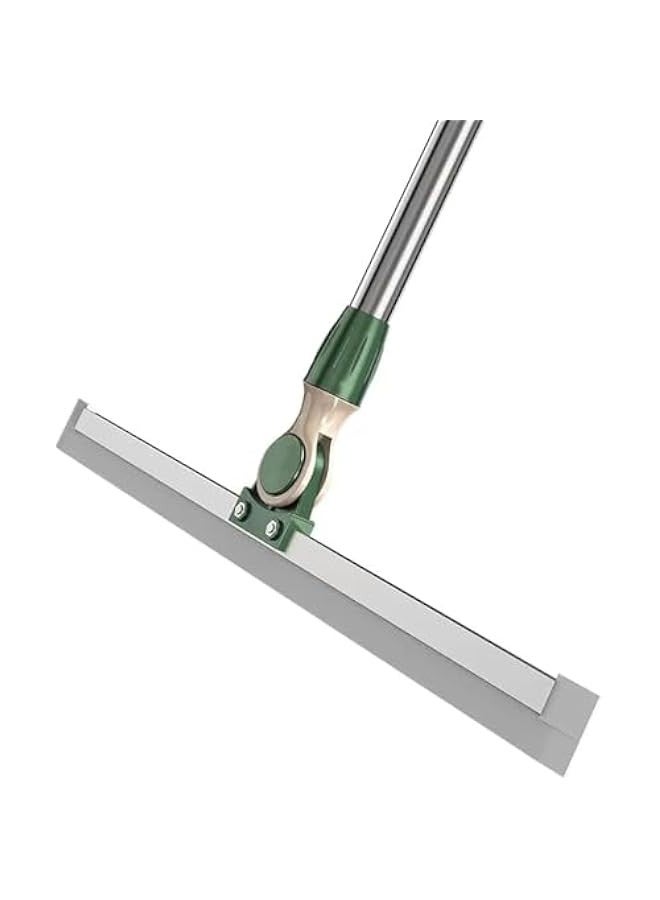 تراسل ممسحة مطاطية لتنظيف الأرضيات المنزلية وتنظيف الحمام والمطبخ والبلاط والمنزل وشعر الحيوانات الأليفة والفراء والأرضيات والرخام والزجاج والنوافذ والمياه والرغوة للتنظيف من بلورفوكس، مقاس 1.24 متر - Image 1