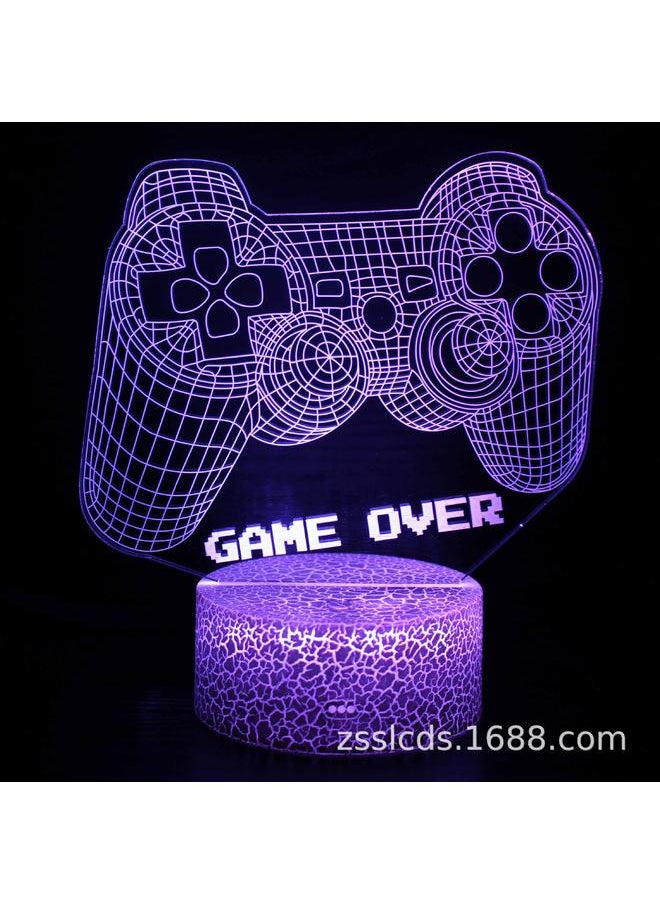 Hot Sale Beauty Game Handle Series 3D Night Light Led Remote Control Colorful Touch Creative Table Lamp