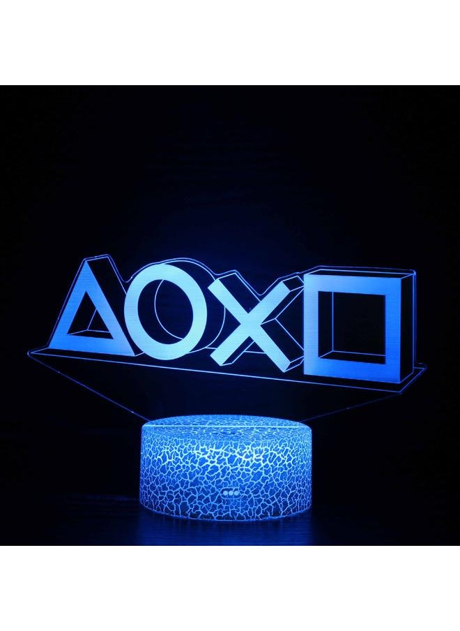 Hot Sale Beauty Game Handle Series 3D Night Light Led Remote Control Colorful Touch Creative Table Lamp
