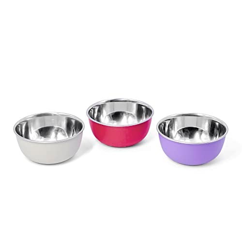 Bowl Fiery Stainless Steel Microwave Safe Bowls 6 Pieces Set (Multicolor 12Cm, 6 Pieces Set), 300 Milliliter - 300 Ml - Image 2
