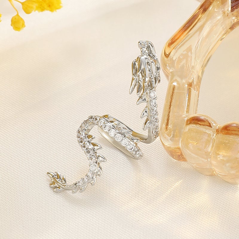 ofeankri Year of the Dragon Ear Clip Earrings for Women, New Chinese Style, High-Quality Alloy Design - Image 4