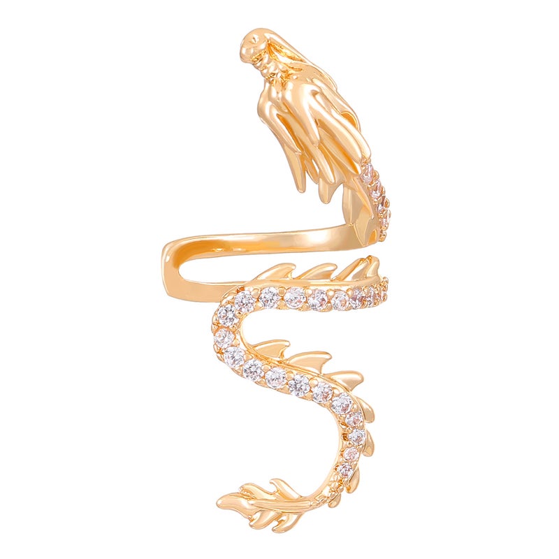 ofeankri Year of the Dragon Ear Clip Earrings for Women, New Chinese Style, High-Quality Alloy Design - Image 5