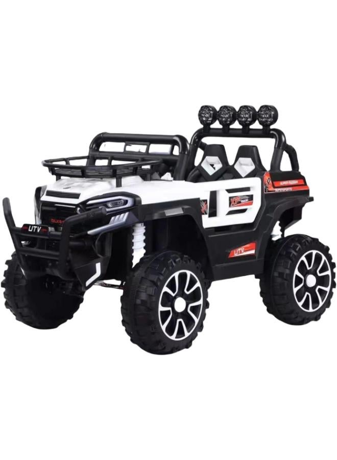 kids electric car ride on Two Seater (white) - Image 1