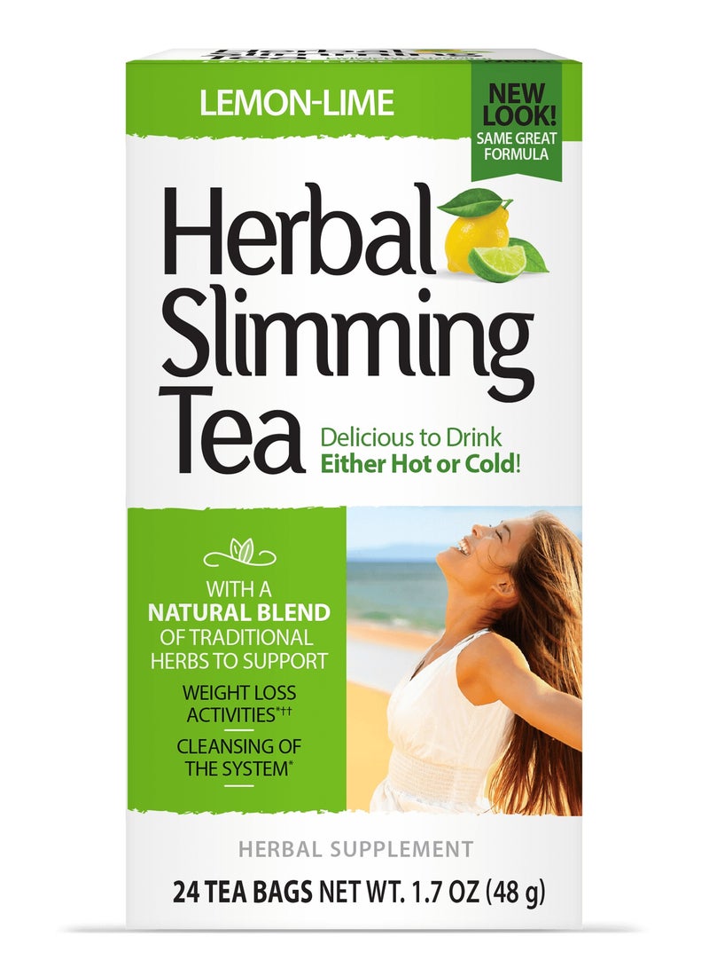 21st Century Herbal Slimming Tea Lemon Lime 24 Bags 48g - Image 1