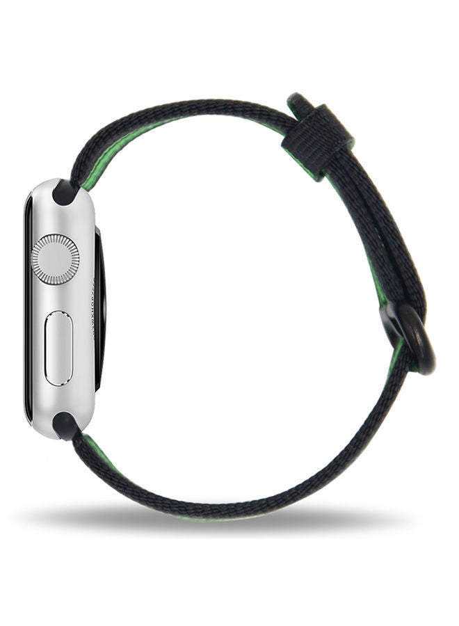 NIBEMINENT Replacement Band For Apple Watch Series 1/2/3 38mm Green/Black - Image 4
