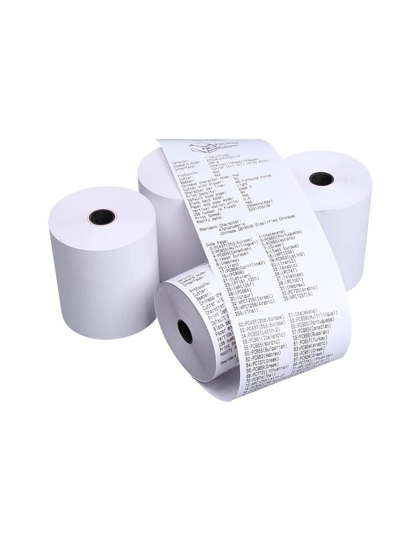 Terabyte 80x50 Thermal Paper Receipt 3 1/8" 80'Fits All POS Cash Registers Printers, Credit Card Terminals, Star Micronics SCP700, TSP100 BPA Free - BuyRegisterRolls 10Pcs - Image 1
