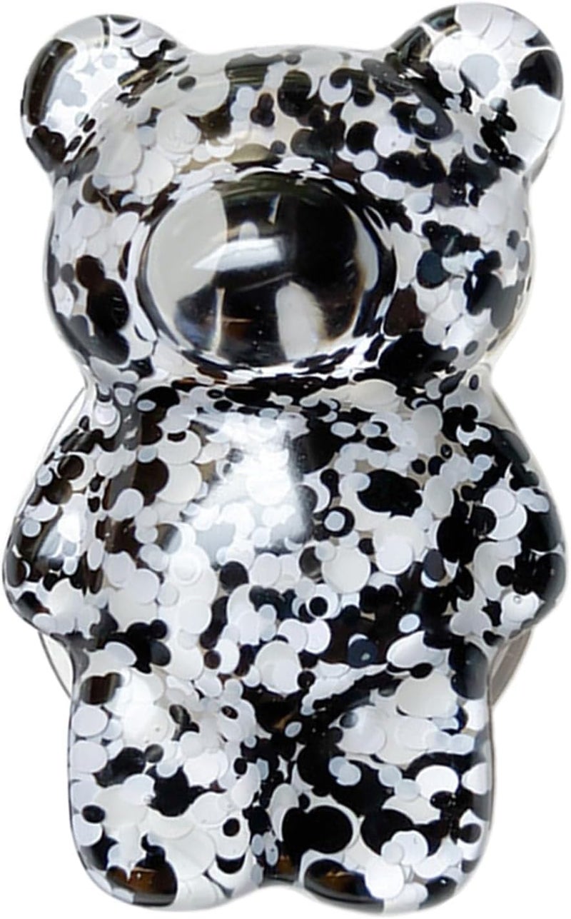 Luhaomisky 1Pc Multicolor Bear Phone Grip Tok Folding Bracket Mobile Phone Finger Holder Mobile Phone Cartoon Foldable Epoxy SequinsCute B 3D Ear Shaped for Desktop Mobile Phone Cell Phones and Accessories - Image 4