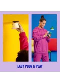 Wiz WiZ Connected Color High Lumen 6" Retrofit Downlight, 2700K - 6500K + RGB, 16 Million Colors, Smart Control with WiZ App, Compatible with Alexa, Google Assistant, and Siri Shortcuts, No Hub Required  - Image 4