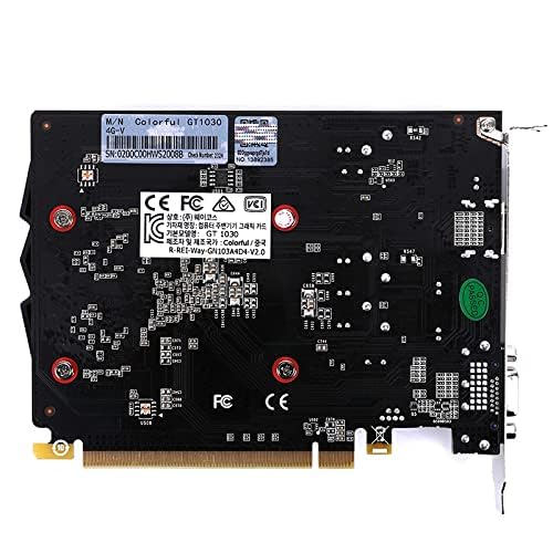 Colorful GeForce GT 1030 4GB DDR4 RAM GDDR4 Pci_e Graphics Card with Single Fan (GT1030 4G-V) Can Play Most of AAA Game Titles 64 bit 1152 Mhz Clock Speed GTA V Can be Played 3 Years Warranty - Image 5