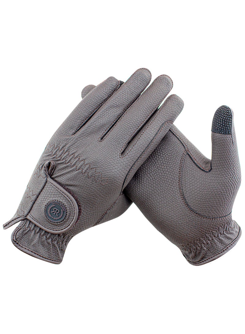 رويال رايدرز ROYAL RIDERS® 0666 Sero-Grip قفازات ركوب الخيل الاحترافية بتقنية Serino-KT للرجال والنساء والأطفال - #10060666 (رمادي) - Image 2