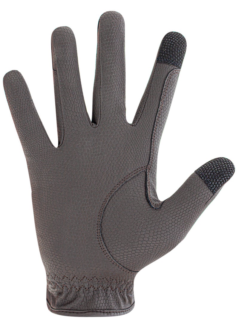 رويال رايدرز ROYAL RIDERS® 0666 Sero-Grip قفازات ركوب الخيل الاحترافية بتقنية Serino-KT للرجال والنساء والأطفال - #10060666 (رمادي) - Image 3