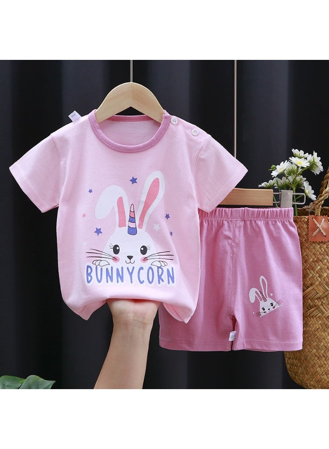 Kids' Short Sleeve Set - New Cotton Summer Fashion for Boys and Girls