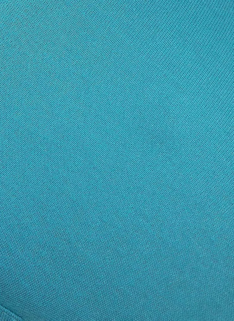 Clovia Blue Clovia Non-Padded Non-Wired Full Coverage Spacer Cup Multiway T-shirt Bra in Sky Blue - Cotton Rich for Women | Best Price UAE