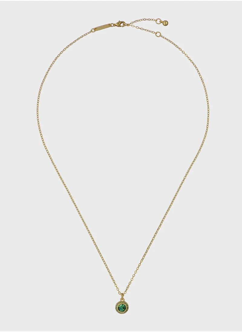 Ted Baker Chain Detail Drop  Long Necklace