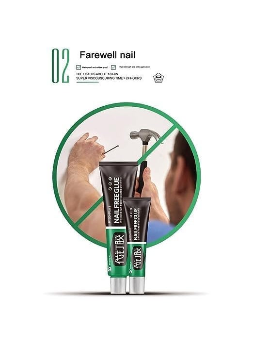 Generic Akko antique Nail Free Sealant Glue Multifunction Adhesive Glue Multifunctional Strong Glue for Wood Ceramic Metal Glass AllPurpose HeavyDuty Adhesive  - Image 4