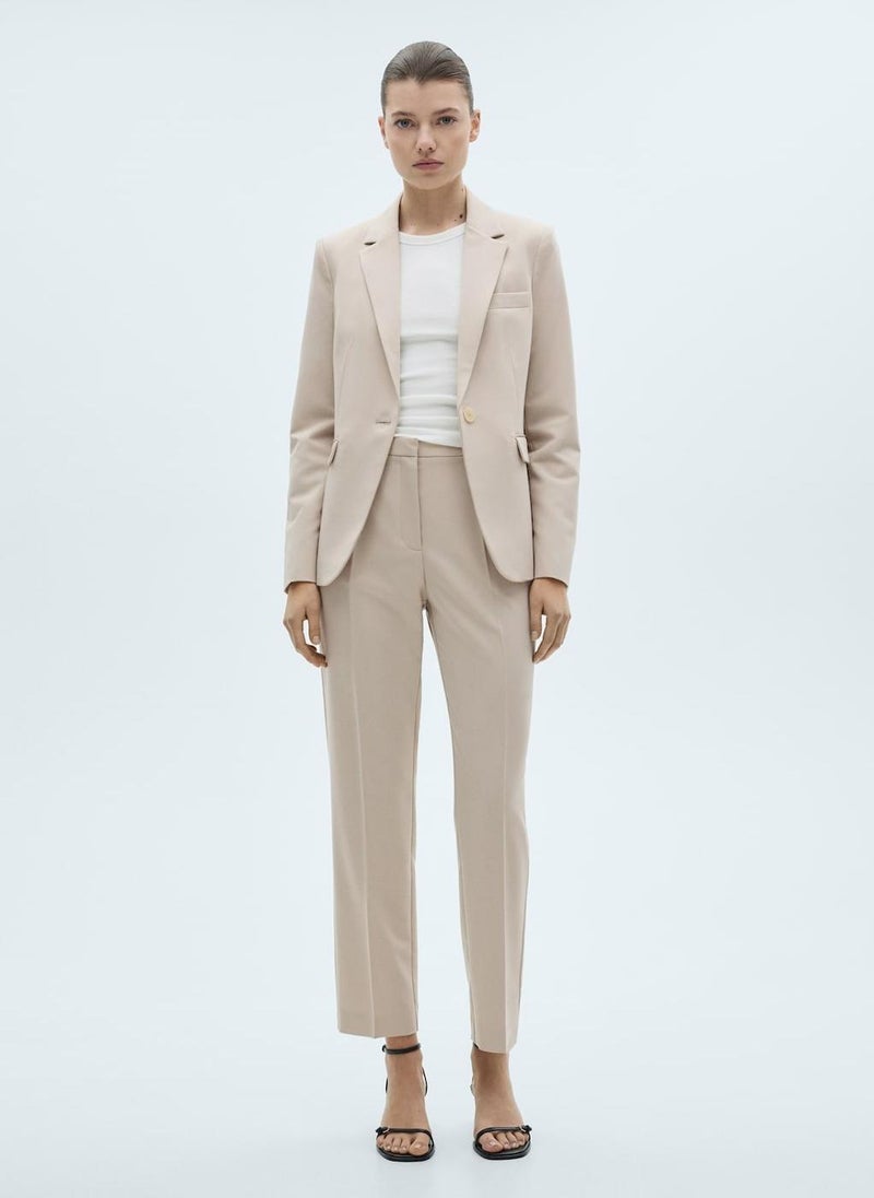 MANGO - Tailored Fitted Suit Blazer - Image 1