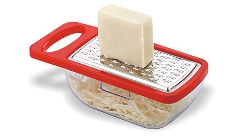Black Olive Vegetable and Cheese Grater with Container-Cheese Grater with Handle - Graters for Kitchen Stainless Steel Food Grater - Hand Grater and Vegetable Peeler - Image 1