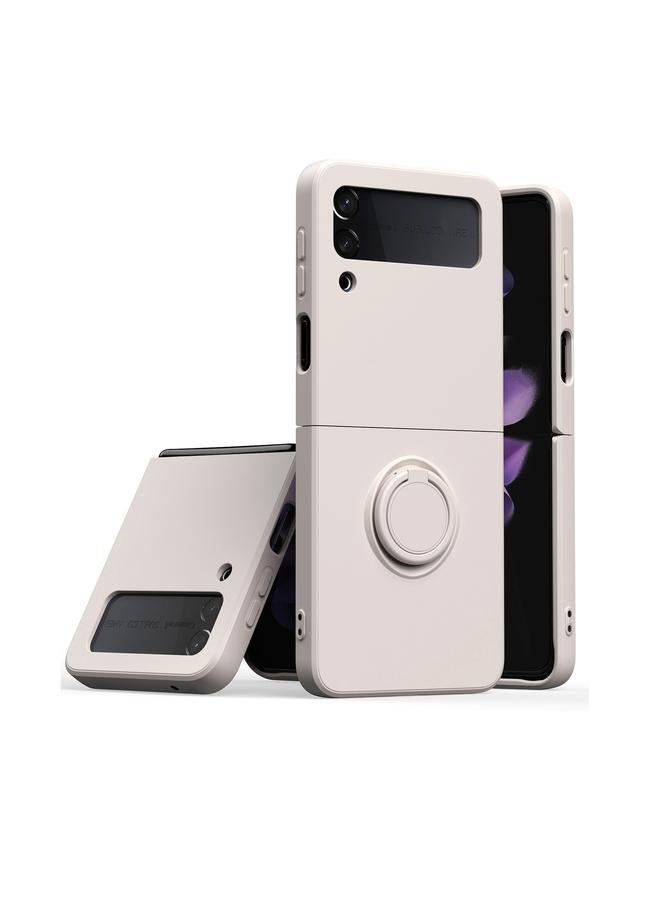 The Bros Silicone Integrated Ring Buckle Mobile Phone Case For Samsung Galaxy Z Flip4