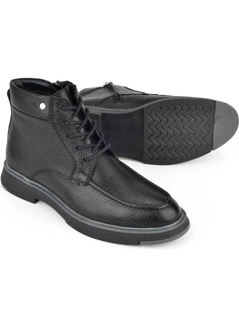 Ziya , Men's Leather Boots 1431024Z6601 Black