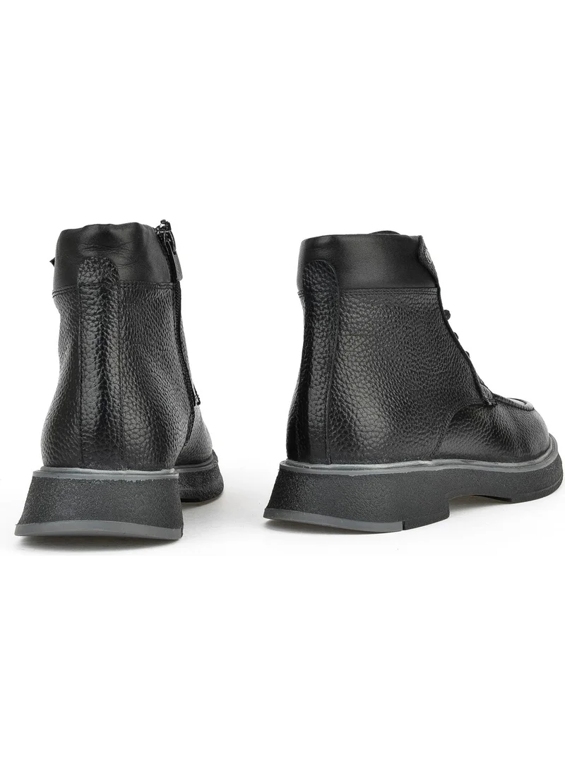 Ziya , Men's Leather Boots 1431024Z6601 Black