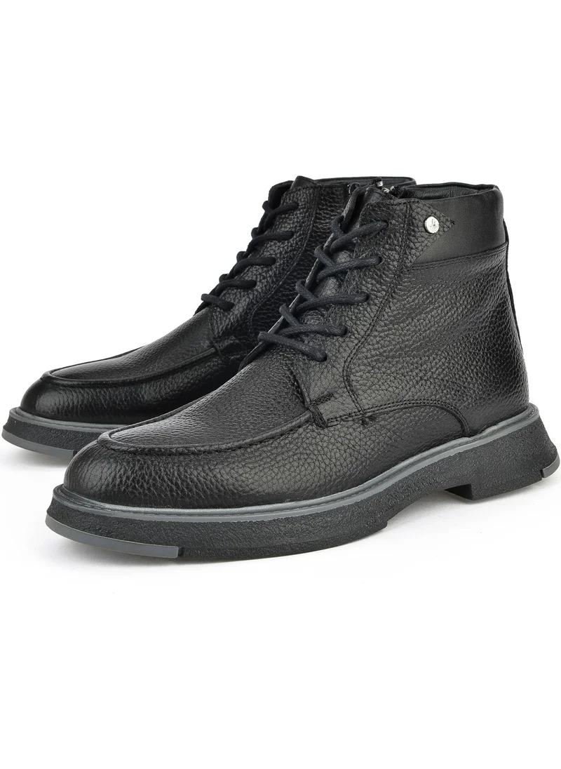Ziya , Men's Leather Boots 1431024Z6601 Black