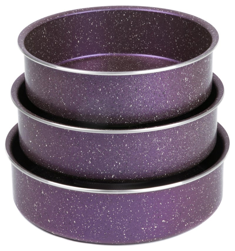 لازورد طقم صينية فرن 3 قطعة مقاس 24 - 26 - 28 سم جرانيت برو موف - Image 1