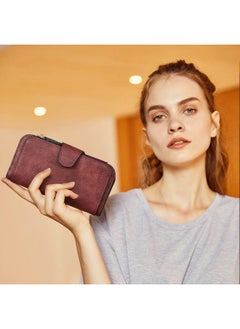 Women Wallet Leather Rfid Blocking Designer Trifold Card Holder Ladies Clutch With Id Window Wine Red 1 - pzsku/Z1903BD58E2ED1216AB95Z/45/_/1718613880/9c303d2a-4eaf-4bd6-9ceb-adf43f91a2d9