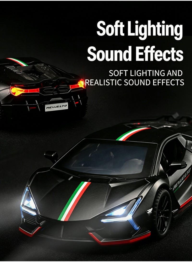 LAMBORGHINI High-Detail Alloy Car Model with Realistic Lighting & Sound Effects, 1:32 Scale Die-Cast Vehicle, Collectible Display Model for Adults & Kids - Image 5