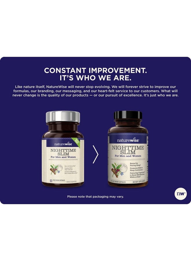 NatureWise Nighttime Slim With Capsimax Natural Thermogenic Green Coffee Bean & Forskolin Supports Restful Sleep Metabolic Activity [(1 Month Supply 60 Count) - Image 5