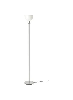 Zaboon Floor Uplighter, Silver-Colour/White  - Image 1
