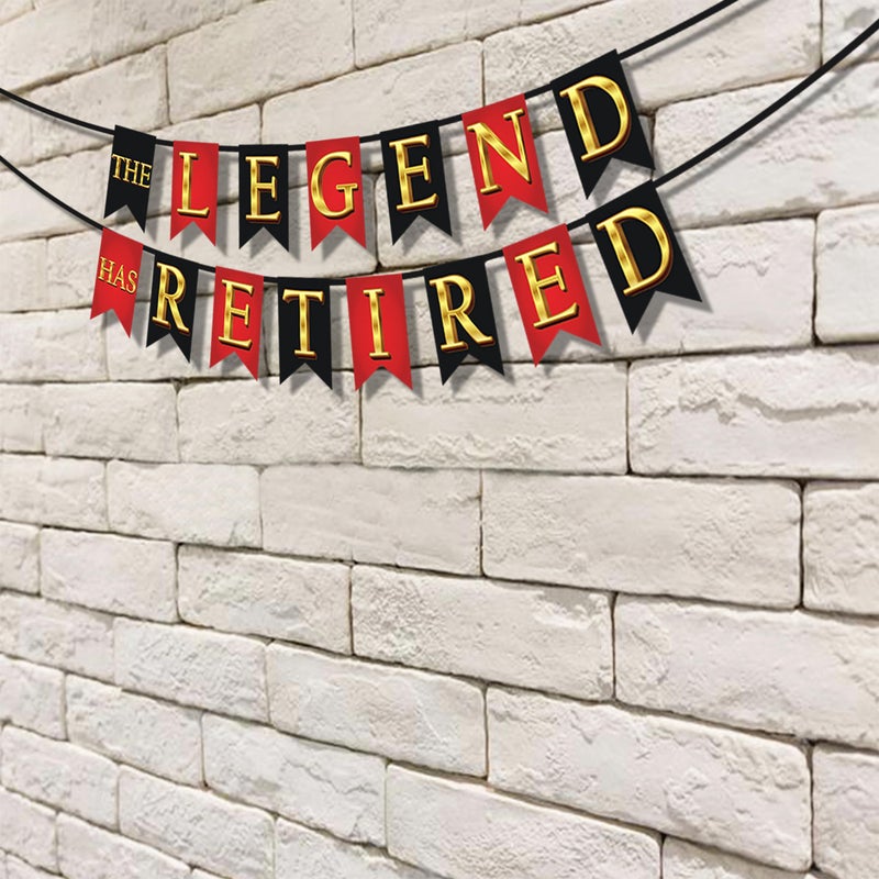 Wobbox Happy Retirement Banner, Multicolor, 15.5 x 21 cm, Retirement Party Decorations - Image 4