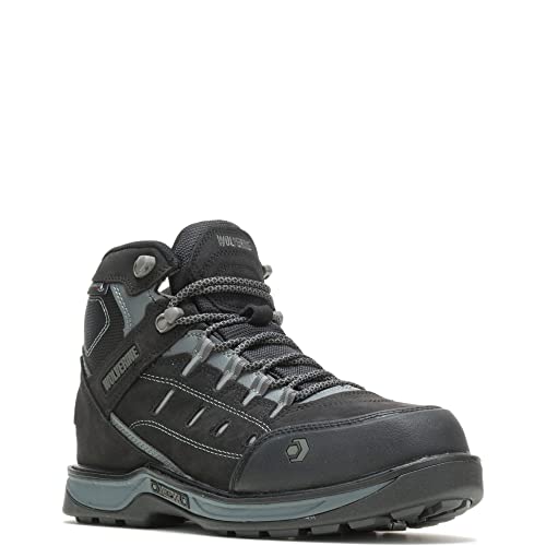 Wolverine Men's Edge LX Nano Toe Work Boot, Black/Grey, 8.5 M US - Image 2
