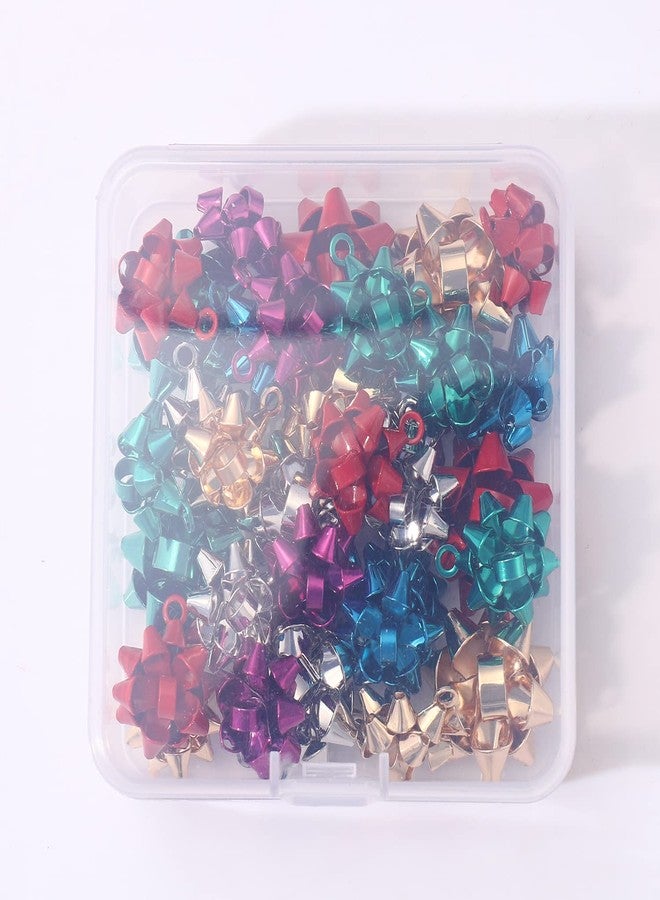 PHALIN 20/30PCS Christmas Charms, Metallic Red Green Gold Xmas Bow Charms Bulk, Holiday Charm Bracelet Making Kit, Christmas Jewelry Making Supplies Gifts (30PCS) - Image 4