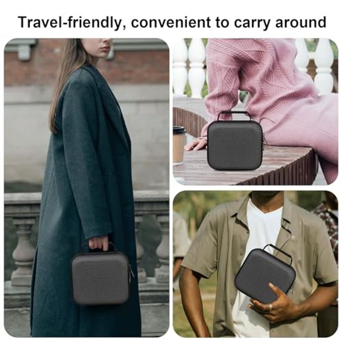 bovke Carrying Case For Fujifilm Instax Wide Evo 2-In-1 Instant Film Camera And Printer, Wide Evo Instant Camera Storage Bag Holder With Mesh Pocket For Film Filters, Cables, Film Packs, Black - Image 3