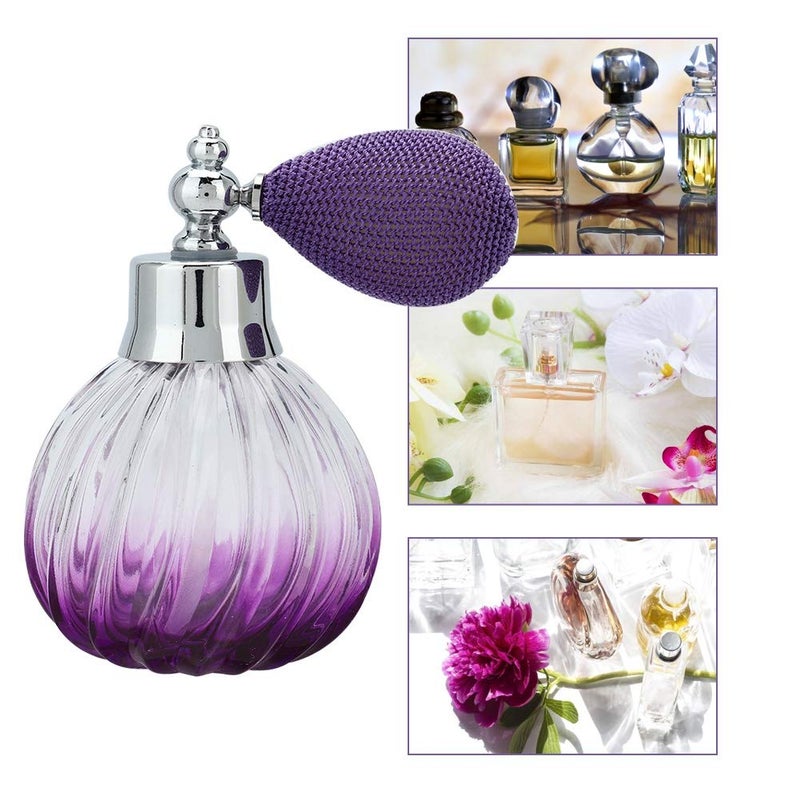 klarako Perfume Bottles Empty Vintage, 90Ml Retro Style Glass Empty Perfume Spray Bottle Refillable Perfume Atomizer Dispenser Bottle - Image 5