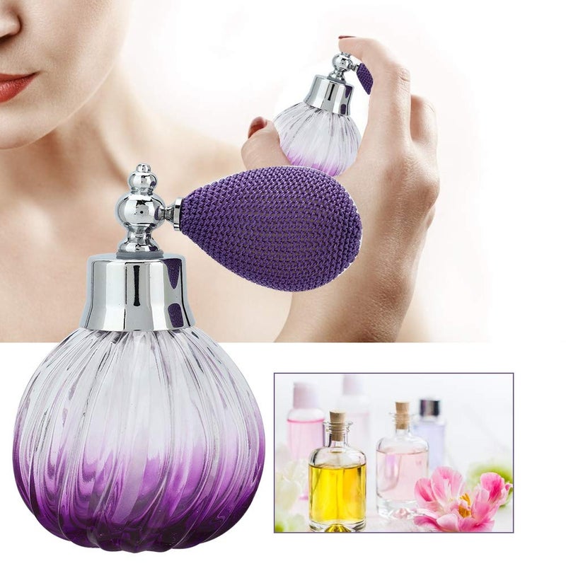 klarako Perfume Bottles Empty Vintage, 90Ml Retro Style Glass Empty Perfume Spray Bottle Refillable Perfume Atomizer Dispenser Bottle - Image 4