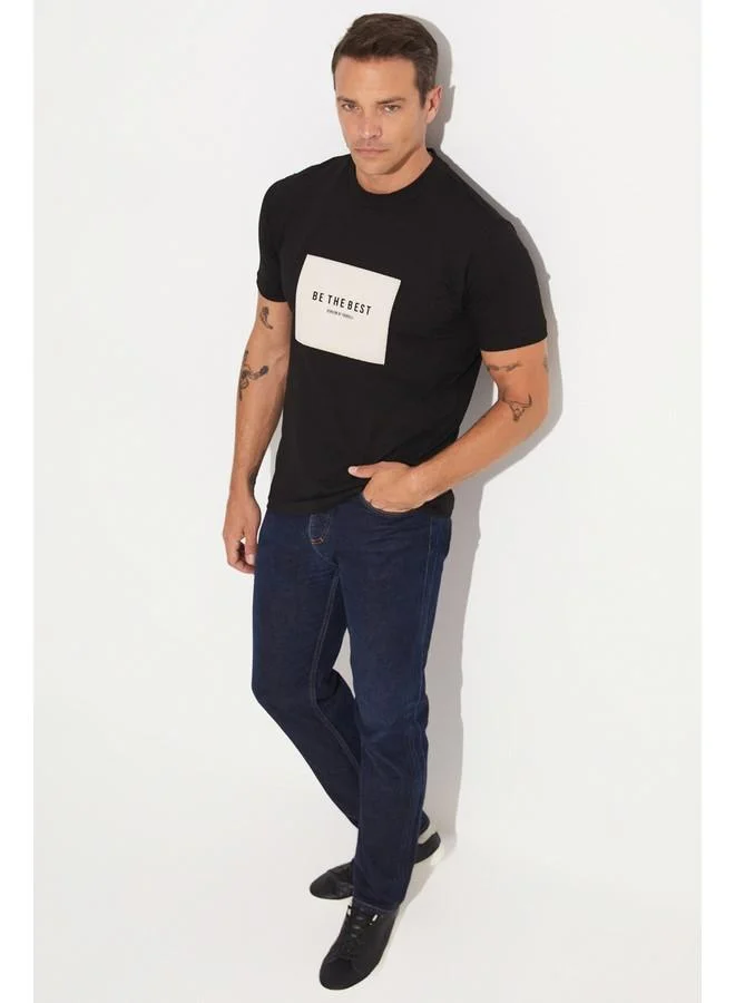 JUNE June Men Printed T-Shirt Black