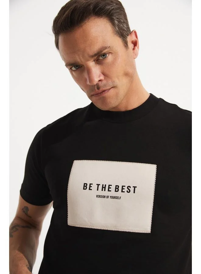 JUNE June Men Printed T-Shirt Black