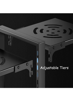 TYCOM Tycom Pots and Pans Organizer for Cabinet,Kitchen Organizer and Storage Rack,Space Saving Stand with Adjustable Dividers,3 Layer Single Sided With Panel Black  - Image 2