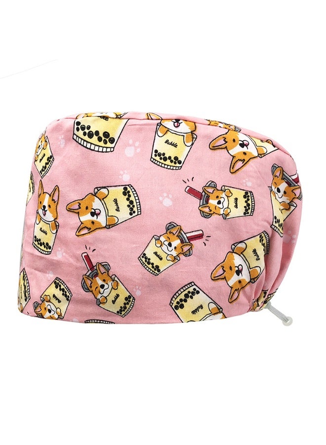 NIBEMINENT Unisex Scrub Hats Surgical Hats Printed Medical Nurse Operating Room Caps Women Pet Grooming Nursing Hats Sanitary Cap