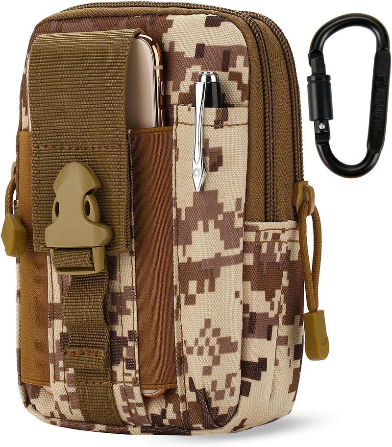 DOUNTO Tactical Waist Pouch EDC Molle Waist Bag Belt Phone Pouch Holster Purse Carrying Pouch for Smartphone, Tools - Image 1
