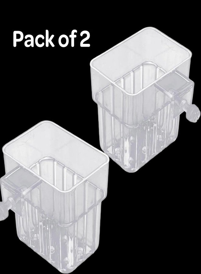 Scroll Store Aquarium Plant Holder Pack of 2 | Hanging Pot Cup for Aquascaping, Aquaponic Plant Growth & Fish Tank Decoration - Image 4