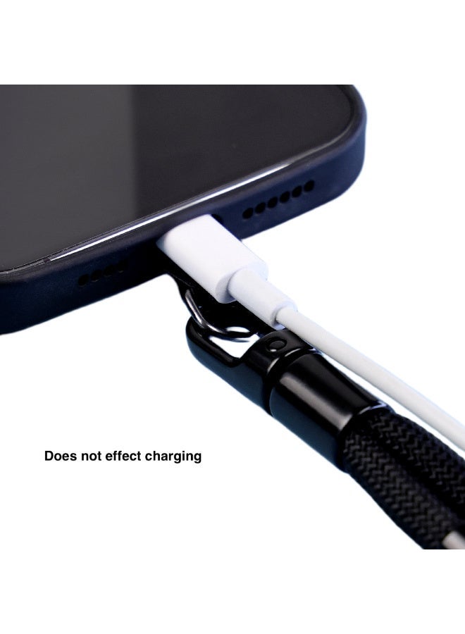 Generic valueable 1 Anti-theft mobile phone holder with short mobile phone lanyard, safety belt with belt clip, mobile phone chain pendant (black) - Image 2