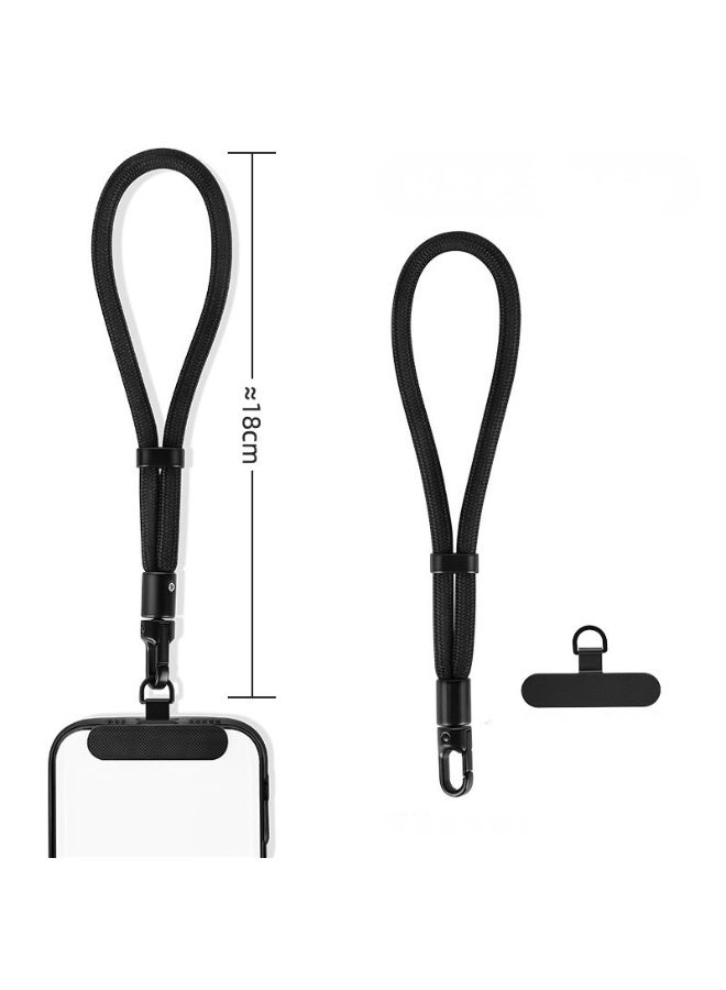 Generic valueable 1 Anti-theft mobile phone holder with short mobile phone lanyard, safety belt with belt clip, mobile phone chain pendant (black) - Image 4