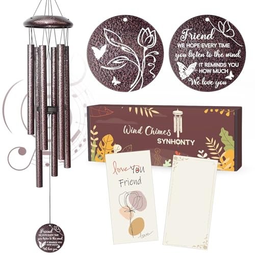 Synhonty 25Wind ChimesBest Friend Birthday Gifts for Women Woman ThanksgivingChristmas Day Gifts Ideas for Friendship Rreminder - Image 1
