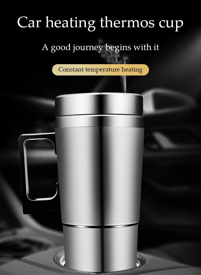 Generic Car Kettle 350Ml+150ML Stainless Steel Car Electric Heating Kettle Coffee Tea Travel Water Heating Cup  - Image 2