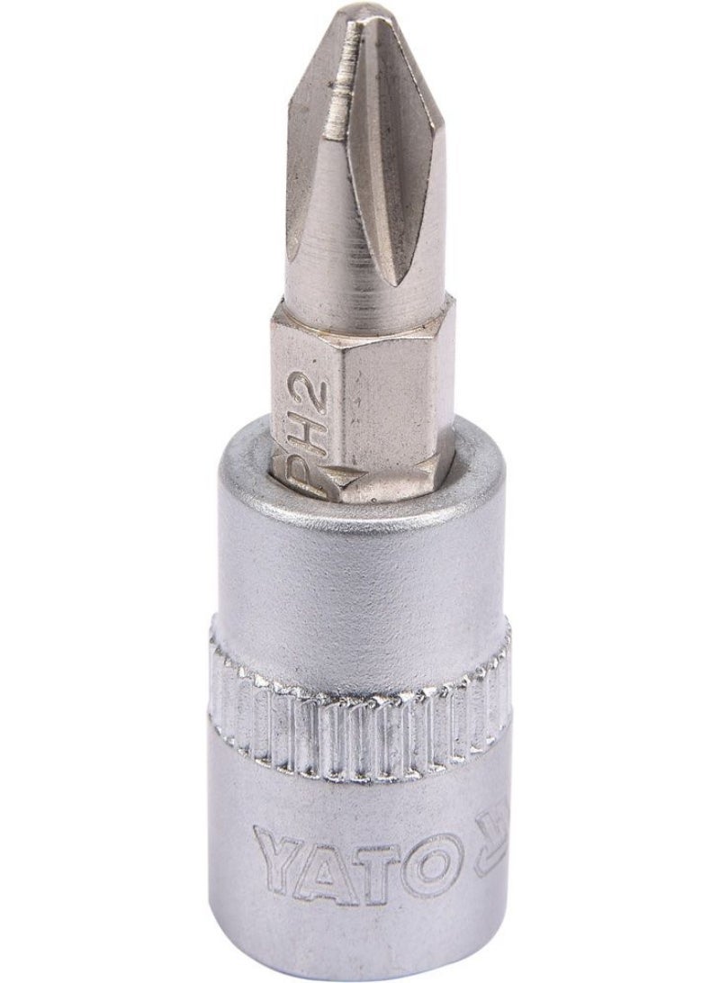 YATO Socket Bit 1/4" PH2 L=37mm YT-04412