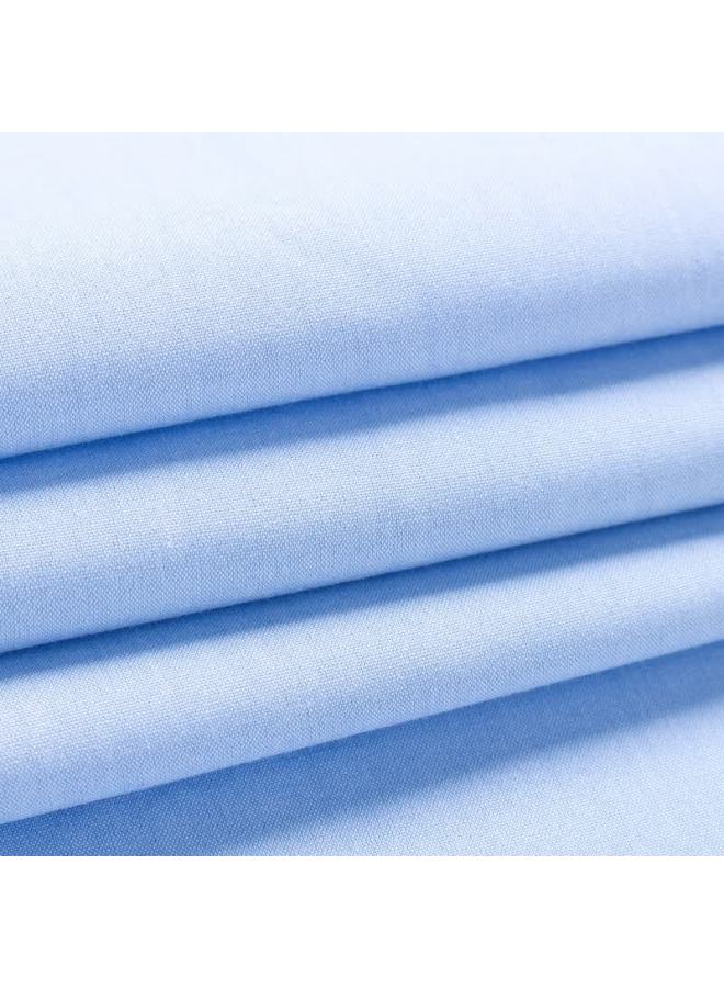 Youngor Dp Non-iron Short Sleeve Shirt Summer Men's Business Casual Cotton-polyester Blue 44 - Image 4