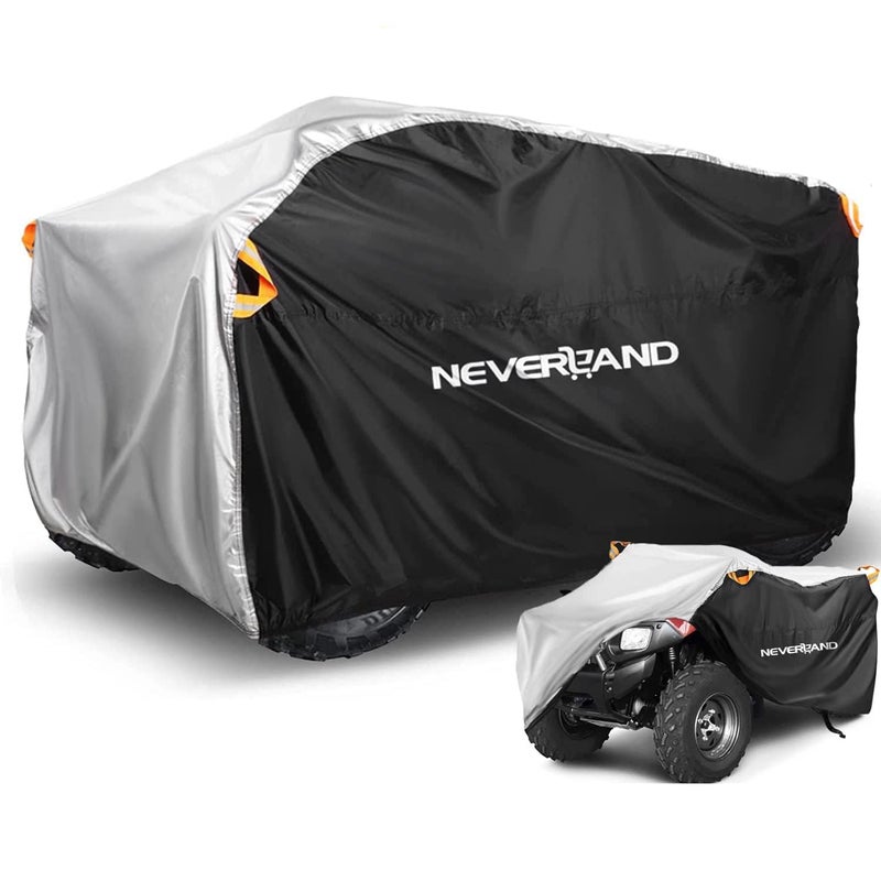 NEVERLAND ATV Cover Waterproof Heavy Duty XXXL Universal Quad Cover Outdoor Storage Cover 4 Wheeler Rain Cover All Weather for Polaris Sportsman Yamaha Honda Kawasaki Quad Bike